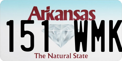 AR license plate 151WMK