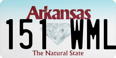 AR license plate 151WML
