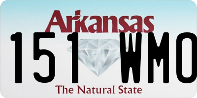 AR license plate 151WMO