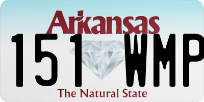 AR license plate 151WMP