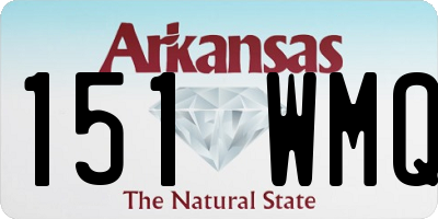 AR license plate 151WMQ
