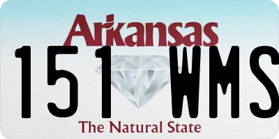 AR license plate 151WMS