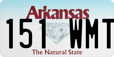 AR license plate 151WMT