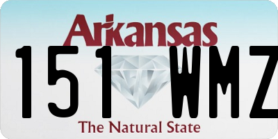 AR license plate 151WMZ