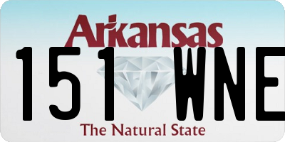 AR license plate 151WNE
