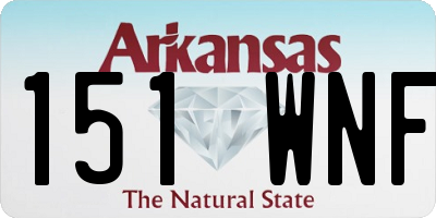 AR license plate 151WNF