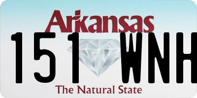 AR license plate 151WNH