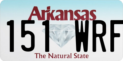 AR license plate 151WRF