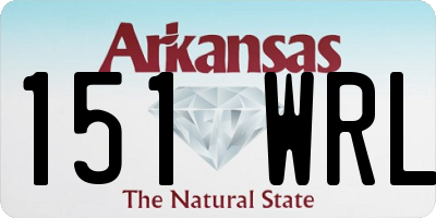 AR license plate 151WRL