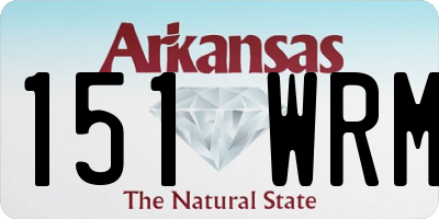 AR license plate 151WRM