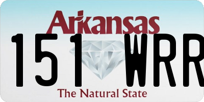 AR license plate 151WRR