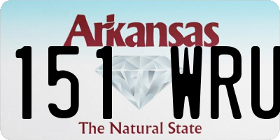 AR license plate 151WRU