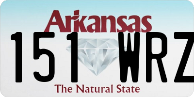 AR license plate 151WRZ