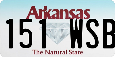 AR license plate 151WSB