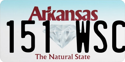 AR license plate 151WSC