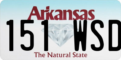 AR license plate 151WSD