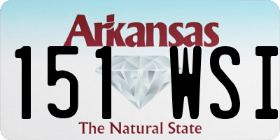 AR license plate 151WSI