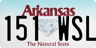 AR license plate 151WSL