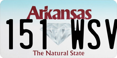AR license plate 151WSV