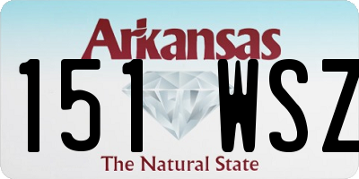 AR license plate 151WSZ