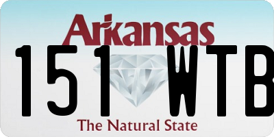 AR license plate 151WTB