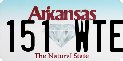 AR license plate 151WTE
