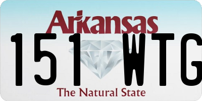 AR license plate 151WTG