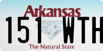 AR license plate 151WTH