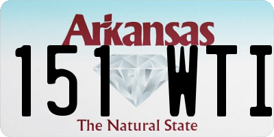 AR license plate 151WTI