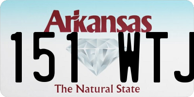 AR license plate 151WTJ