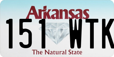 AR license plate 151WTK