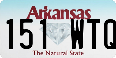 AR license plate 151WTQ