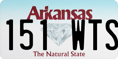 AR license plate 151WTS