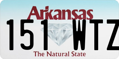 AR license plate 151WTZ