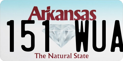 AR license plate 151WUA