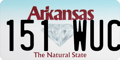 AR license plate 151WUC