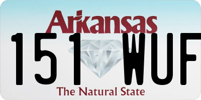 AR license plate 151WUF