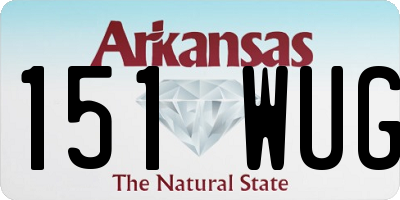 AR license plate 151WUG