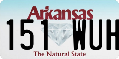 AR license plate 151WUH