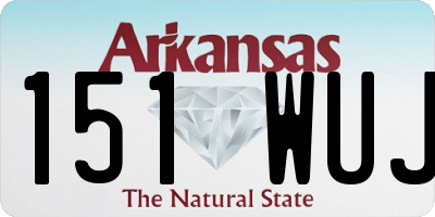 AR license plate 151WUJ