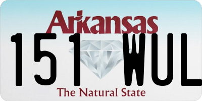 AR license plate 151WUL