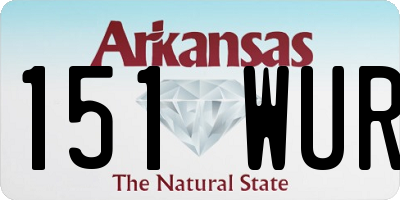 AR license plate 151WUR