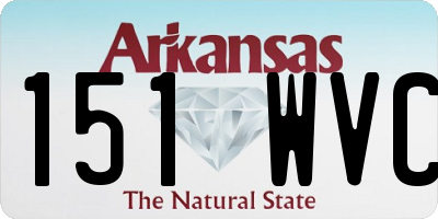 AR license plate 151WVC