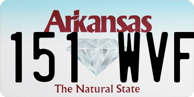 AR license plate 151WVF