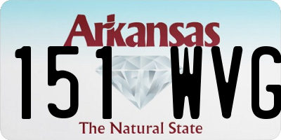 AR license plate 151WVG