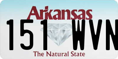 AR license plate 151WVN
