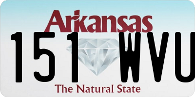 AR license plate 151WVU