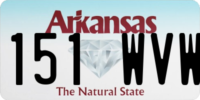 AR license plate 151WVW