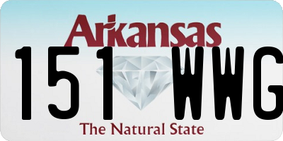 AR license plate 151WWG