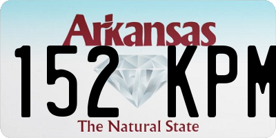 AR license plate 152KPM